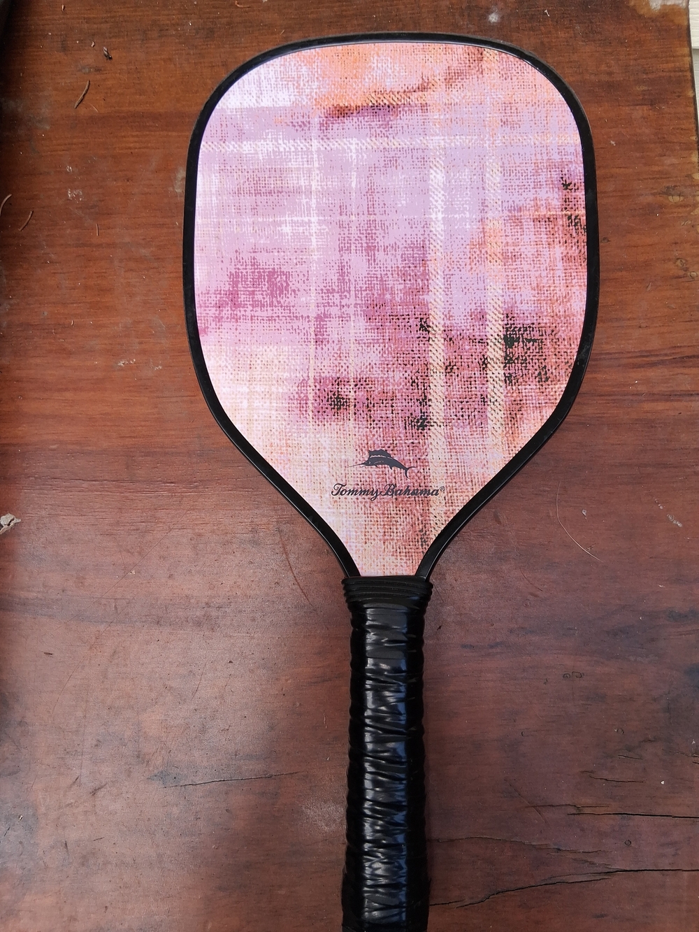 Tommy Bahama Paddle Raquette Pickleball Paddle Pink Abstract Pattern